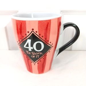 40th Birthday Mug Cup 12 Oz Ceramic Gift NWOT